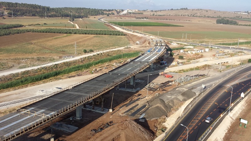 iSTERN מבית וקסמן גוברין - פרויקט כביש 71 הפרדה מסילתיות בבנייה
